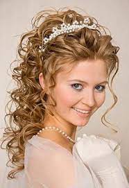 Wedding Day Hair Styles Lovetoknow Curly Hair Styles Hair Styles Curled Wedding Hair