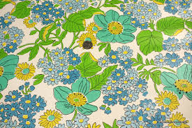 Thank You 60s Vintage Wallpaper Vintage Wallpaper Patterns Blue Floral Wallpaper