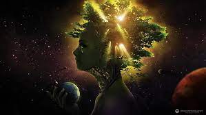 Copyright transfers to the buyer. Hd Wallpaper Mother Nature Illustration Girl Face Tree Ball Space Women Wallpaper Flare