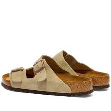 Complete with birkenstock's original regular/hard footbed that will mold to your foot and give a custom, supportive fit. Birkenstock Arizona Sfb Taupe Suede End