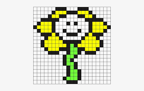 Can you add something where we can click on pixels to highlight them, or delete them? Undertale Flowey Grid Google Search Bit Characters Flowey Pixel Art Free Transparent Png Download Pngkey