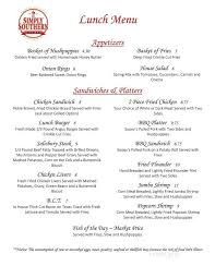 Southern kitchen menu richmond va. Online Menu Of Simply Southern Kitchen Harbinger Nc