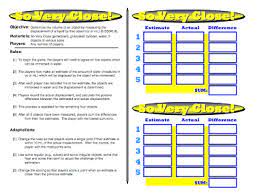 So Very Close Volume Displacement Game Math Measurement Common Core Math Standards Science
