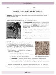 Un défi, chat te tente ? Student Exploration Natural Student Exploration Natural Selection The Natural Selection Gizmo Pdf Document