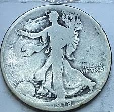 1918 Walking Liberty Half Dollar Coin Value Prices Photos