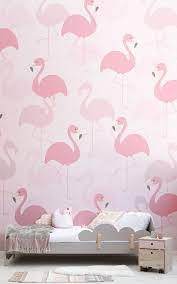 Fancy Flamingo Wallpaper Mural Murals Wallpaper Flamingo Wallpaper Bedroom Flamingo Wallpaper Pink Wallpaper Girly