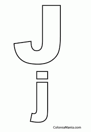 Letra J Para Colorear
