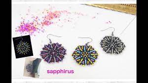 ハンドメイド 花火ピアスの作り方 ビーズステッチ fireworks earrings youtube ピアスの作り方 ビーズステッチ ビーズ