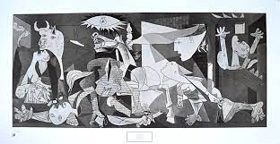 This is a special and unique painting that stands out amongst the rest of picasso's body of work, because it belongs in a category known as narrative art. Pablo Picasso Poster Kunstdruck Bild Guernica 50x100 Cm Ebay