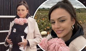 Cher Lloyd shares adorable photos with newborn baby and daughter  Delilah-Rae, five, as they go pumpkin picking