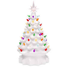 Ceramic white gold distressed style christmas tree 10 inch. Best Vintage Ceramic Christmas Trees Ceramic Christmas Trees And Diy Kits For Sale
