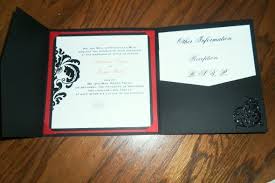 Our Diy Tri Fold Invitations Wedding Black Diy Invitations Red White Sam 1348 Tri Fold Wedding Invitations Pocket Wedding Invitations Wedding Invitations