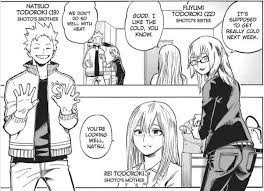 What are Fuyumi and Natsuo Todoroki's quirks? Is it mentioned at any point  in the manga? We know Toya had a better fire ability than Endeavor, and  obviously Shoto's half and half,