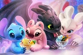 Double Date Stitch Angel Toothless Light Fury By Tsaoshin On Deviantart Toothless and the light fury pixel head busts! stitch angel toothless light fury by