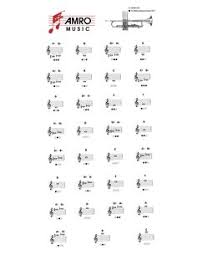 trumpet fingering chart