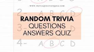 Aug 11, 2020 · 200 fascinating trivia questions for kids. 200 Random Trivia Questions Answers Quiz Test Printable Trivia Qq