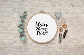 Embroidery Hoop Mockup 4083 Embroidery Hoop Etsy Banner Embroidery