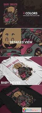 Baby Driver T Shirt Design Template