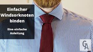Den einfachen windsor ganz einfach binden. Einfacher Windsorknoten Binden Anleitung Video