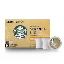 Starbucks Veranda Blend Light Roast Coffee Keurig K Cup Pods 10ct Blended Coffee Drinks Light Roast Coffee Coffee Roasting