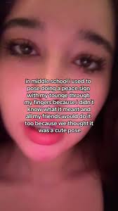 Peace Sign under Chin Meaning