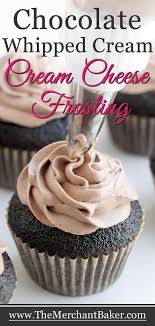 Chocolate Whipped Cream Cream Cheese Frosting Recipe Chocolate Frosting Recipes Chocolate Whipped Cream Frosting Recipes