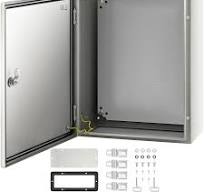 VEVOR NEMA Steel Case, 20x16x8'' NEMA 4X Metal Electric Enclosure, IP66  Water & Dust Resistant, Suitable for Both Outdoor & Indoor Use, Includes ...