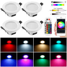 4er Bluetooth Smart 5w Led Einbaustrahler Rgbw Cct 5 In 1 Einbauleuchte Led Spots 230v Dimmbar Einbauleuchten Stahl In 2020 Led Einbaustrahler Einbaustrahler Led Spots