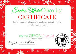 Free santa letter printable template where kids can fill in their christmas list wishes and let santa know how good or how naughty they have been. Christmas Nice List Certificate Free Printable Super Busy Mum