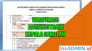 Contoh form ulir biodata siswa. Format Instrumen Verifikasi Administrasi Kepala Sekolah Tasadmin