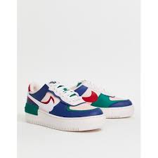 Nike Air Force 1 Shadow Baskets Bleu Marine Et Rose From Asos On 21 Buttons