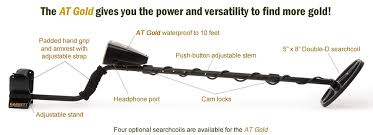 Garrett is a brand known for providing quality metal detectors such as the at gold and at pro. Gold At Garrett Metal Detector Operates At 18 Khz Gold Special