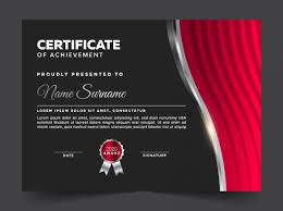 Light blue stars simple certificate of recognition. Free Editable Landscape Modern Certificate Template Graphicsfamily