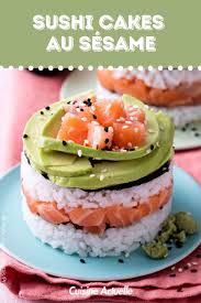 Sushi Cakes Au Sesame Recettes Recette En 2020 Recette Sushi Cuisine Exotique