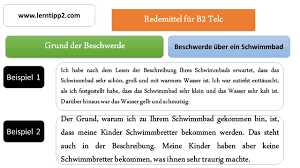 Diese publikation und ihre teile sind urheberrechtlich geschützt. Beschwerdebrief B2 Uber Schwimmbad Lerntipp2