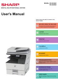 24 january 2019 file size: Sharp Mx B350w User Manual Pdf Download Manualslib