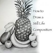 Try to be selective in your first sketch, the idea is to just get a few key marks on the canvas to act as an. How To Draw A Still Life Composition A Step By Step Guide Fruits Drawing Fruit Sketch Vegetable Drawing