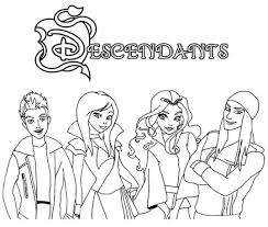 Coloring a black and white page and bringing it to life with colors is very special to kids. Descendants Coloring Pages Coloring Pages For Kids And Adults