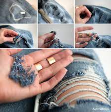 Choose a pair of jeans that fit you well. Ripped Jeans Diy Alldaychic