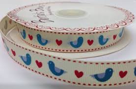 If you don't have a die cutting machine, you an always cut your own by making a stencil (drawing) the shape on chipboard and hand cutting it out. 1m Blue Birds And Hearts Ribbon Decorative Ribbon For Sewing Gift Wrapping Card Making Crafts And Scrapbooking Buy Online In Cayman Islands At Cayman Desertcart Com Productid 63517372