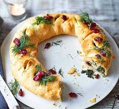 It's a yeast bread ring that is packed with almond flavoring. Vegan Christmas Wreath Recipe Bbc Good Food