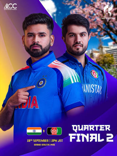 India and Afghanistan square off in Quarter-Final 2 tomorrow afternoon. Spin could be key and with plenty of talent on both sides ~ we should be in for a cracker 🇮🇳🇦🇫 #AsianGames2026 #