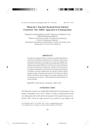 Daerah di selatan thailand, betong, bakal mempunyai 'skywalk' menjelang akhir tahun ini sebagai mercu tanda utama bermatlamat menarik lebih ramai pelancong. Pdf Malaysia S Tourism Demand From Selected Countries The Ardl Approach To Cointegration
