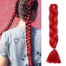 Change your appearances with quality synthetic hair extensions, you will get natural looks. 1pcs Kanekalon Jumbo Braiding Hair Synthetic Hair Extensions Braids Red 24 Thf 3 00 Picclick Uk