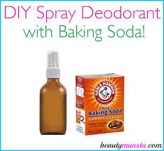 homemade deodorant spray with baking