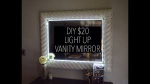 Diy 20 Light Up Vanity Mirror With Remote Youtube