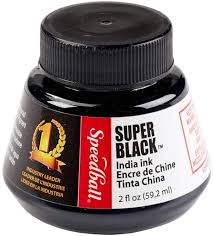Speedball 2 Ounce India Ink Super Black