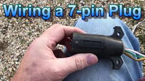 Wiring diagram for a 7 round trailer plug inspirational 5 pin flat. Wiring A 7 Pin Trailer Plug Youtube