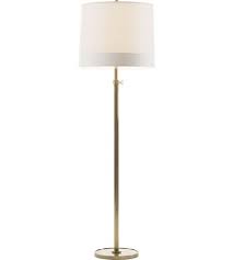 Barbara Barry Simple 63 Inch 150 Watt Soft Brass Decorative Floor Lamp Portable Light In Silk Simple Floor Lamp Decorative Floor Lamps Floor Lamp