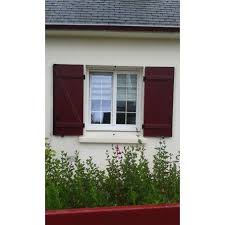 Volets Battants A Barres Et Echarpes Z Rouge Vin Volet Battant Pvc Volet Battant Volet